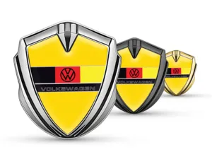 VW Emblemas Metálicos a Medida Vista Moderna de Lujo